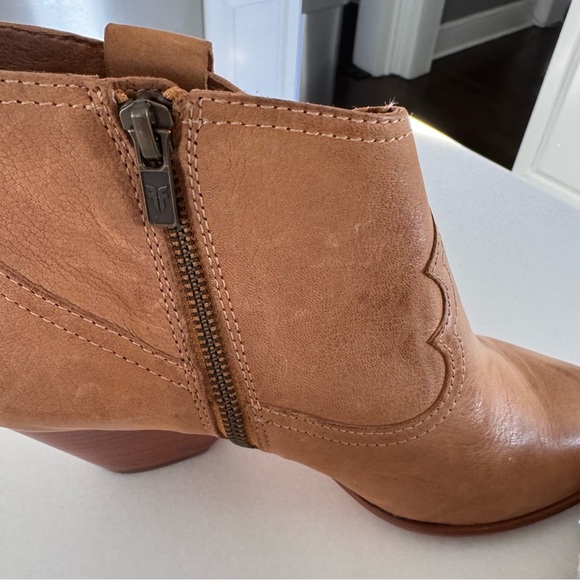 NEW! FRYE REINA BOOTIE Women's Western Leather Boots Brown Size 10 - Picture 7 of 12